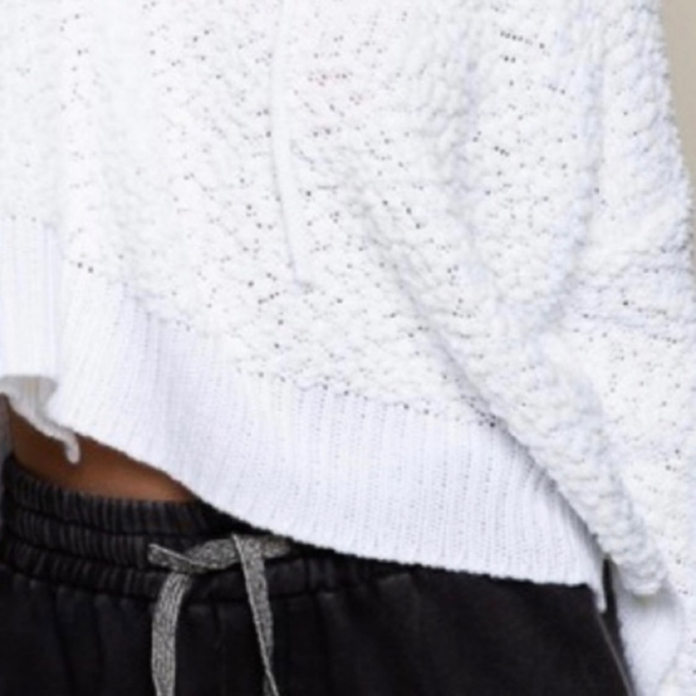 POL White Popcorn Hoodie Sweater - Picture 5 of 5